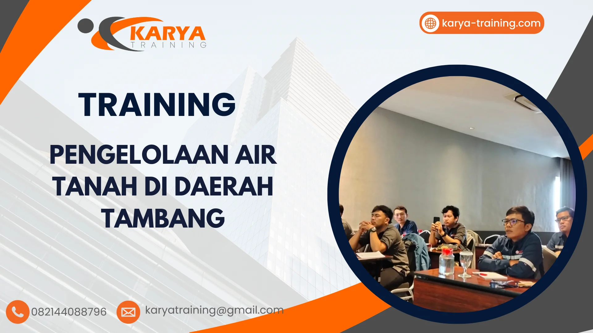 TRAINING PENGELOLAAN AIR TANAH DI DAERAH TAMBANG